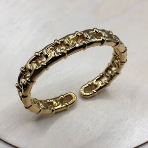 Vintage Joan Rivers Gold Tone Flexi Cuff Bracelet